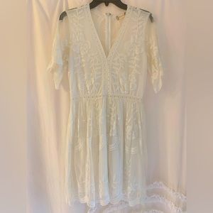 Altar’d State white knee length dress size medium